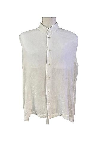 Eskandar Sleeveless Button-Down Shirt (view 1)