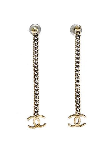 Chanel Chanel Coco Mark Chain Earrings for Women (Metal) (view 1)