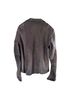 Blur 100% Leather Solid Gray Black Leather Jacket Size 8 - photo 2