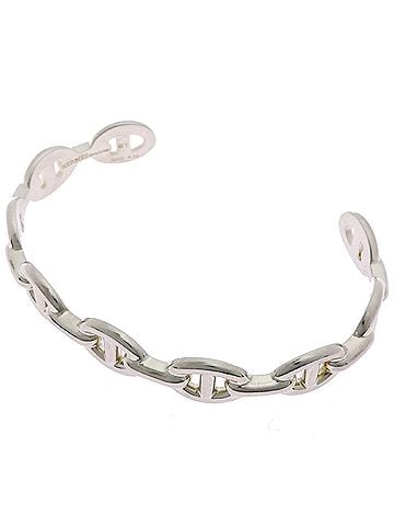 Hermès Hermes Chaine d'Ancre Enchainee #ST Women's/Men's Bracelet, Sterling Silver 925 (view 2)