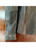 Blur 100% Leather Solid Gray Black Leather Jacket Size 8 - photo 14