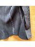 Blur 100% Leather Solid Gray Black Leather Jacket Size 8 - photo 13