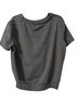 Buffbunny Collection Gray Short Sleeve Blouse Size S - photo 2
