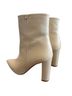 Tory Burch 100% Leather White Ivory Tan Ankle Boots Size 9 - photo 2