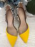 Mix No. 6 Yellow Black White Heels Size 7 1/2 - photo 4
