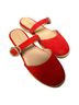 Stuart Weitzman Red Mule/Clog Size 6 - photo 4