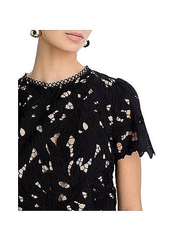 Aqua Short Sleeve Blouse (view 1)