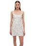 Jonathan Simkhai Print White Silver Cocktail Dress Size 8 - photo 1
