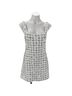 Jonathan Simkhai Print White Silver Cocktail Dress Size 8 - photo 2