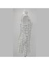 Jonathan Simkhai Print White Silver Cocktail Dress Size 8 - photo 3