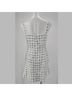 Jonathan Simkhai Print White Silver Cocktail Dress Size 8 - photo 4