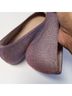 Stuart Weitzman 100% Synthetic Pink Purple Flats Size 7 - photo 8