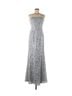BCBGMAXAZRIA Solid Silver Cocktail Dress Size 6 - photo 1