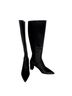 Stuart Weitzman 100% Leather Black Boots Size 8 1/2 - photo 2