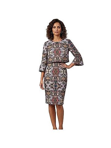 Badgley Mischka Popover Sheath Cocktail Dress (view 1)