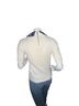 Alice + Olivia 100% Cotton 100% Polyester 65% Cotton 30% Polyester 5% Elastane White Blue Short Sleeve Blouse Size S - photo 2