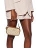 Coach 100% Coated Canvas 100% Leather Solid Brown Gold Tan Leather Wristlet One size - photo 1