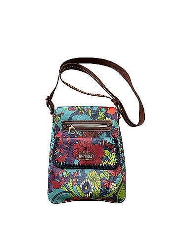 Sakroots Artist Circle Flap Messenger Leather Crossbody Bag (view 1)