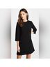Alice + Olivia Solid Black Cocktail Dress Size 4 - photo 3