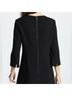 Alice + Olivia Solid Black Cocktail Dress Size 4 - photo 4