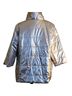 Chico's 100% Polyester Blue Silver Jacket Size 16 - photo 2