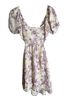 Sage Floral Multi Color Casual Dress Size S - photo 1