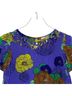 Tibi 100% Silk Floral Blue Blouse Size 0 - photo 4