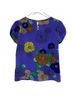 Tibi 100% Silk Floral Blue Blouse Size 0 - photo 2