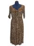 Torrid Animal Print Black Brown Tan Cocktail Dress Size 0 - photo 1