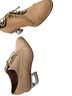 Jeffrey Campbell 100% Leather Tan Silver Heels Size 9 1/2 - photo 1