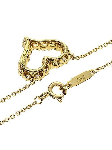 Tiffany & Co. Tiffany &amp; Co. Sentimental Heart Diamond Necklace, 18K Yellow Gold, Women's. (view 2)
