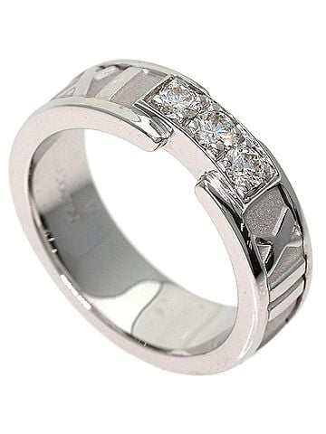 Tiffany & Co. Tiffany &amp; Co. Atlas Diamond Ring, 18K White Gold, Women's. (view 1)