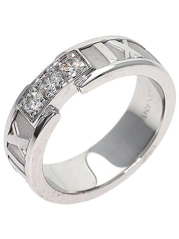 Tiffany & Co. Tiffany &amp; Co. Atlas Diamond Ring, 18K White Gold, Women's. (view 2)