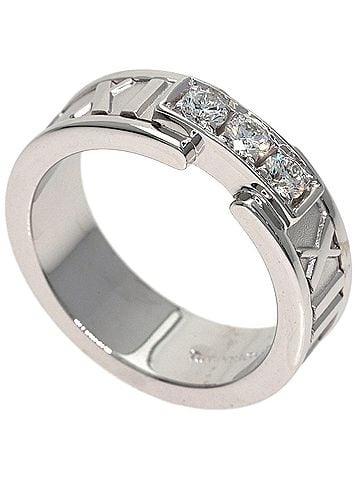 Tiffany & Co. Tiffany &amp; Co. Atlas Diamond Ring, 18K White Gold, Women's. (view 1)