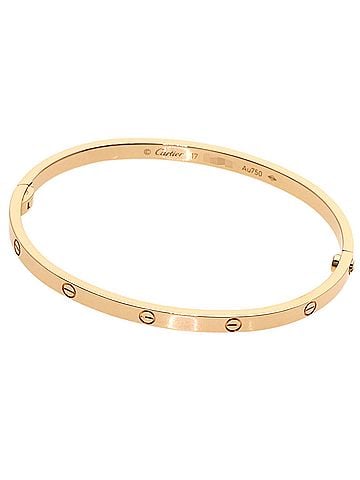 Cartier Cartier Love Bracelet SM #17 (Driver not included) 18K Pink Gold for Women CARTIER (view 1)