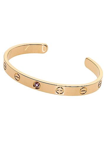 Cartier Cartier Open Love Bracelet Pink Sapphire #16 18K Gold Women's CARTIER (view 1)