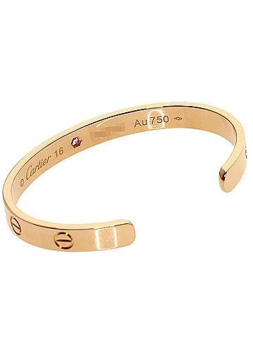 Cartier Cartier Open Love Bracelet Pink Sapphire #16 18K Gold Women's CARTIER (view 2)