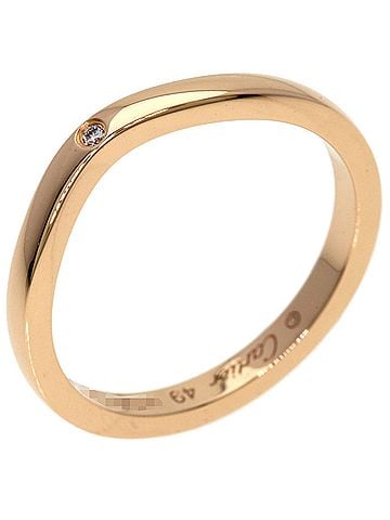 Cartier Cartier Ballerina Curve 3P Diamond Ring #49 18K Pink Gold Women's CARTIER (view 2)
