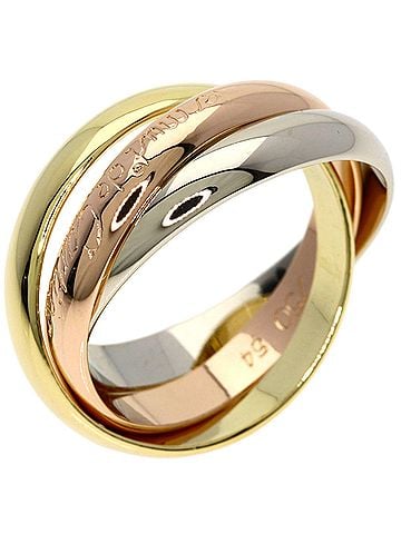 Cartier Cartier Trinity #54 Ring - 18K Yellow Gold/18K Pink White Gold Women's CARTIER (view 2)