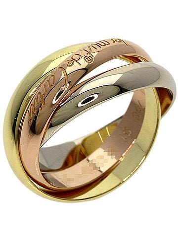 Cartier Cartier Trinity #51 Ring, 18K Yellow Gold/18KWG, Women's, CARTIER (view 2)