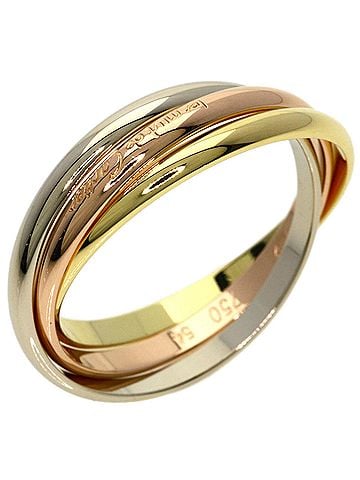 Cartier Cartier Trinity XS #54 Ring, 18K Yellow Gold/18KWG, Women's. (view 2)