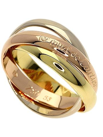 Cartier Cartier Trinity #53 Ring - 18K Yellow Gold/18K Pink White Gold Women's CARTIER (view 1)