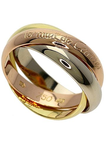 Cartier Cartier Trinity #49 Ring, 18K Yellow Gold/18KWG, Women's, CARTIER (view 1)