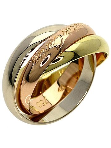 Cartier Cartier Trinity #49 Ring, 18K Yellow Gold/18KWG, Women's, CARTIER (view 2)