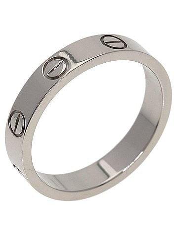 Cartier Cartier Mini Love Ring #51, 18K White Gold, Women's Ring, CARTIER (view 2)