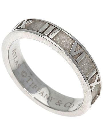 Tiffany & Co. Tiffany &amp; Co. Atlas Narrow Ring, Silver, Women's. (view 1)