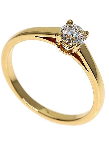 Bvlgari Bulgari Solitaire Diamond Ring, 18K Yellow Gold, Women's BVLGARI (view 1)