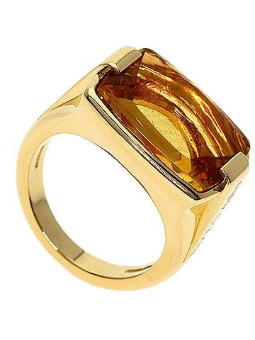Bvlgari Bulgari Allegra Citrine Ring, 18K Yellow Gold, Women's BVLGARI (view 1)