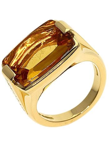 Bvlgari Bulgari Allegra Citrine Ring, 18K Yellow Gold, Women's BVLGARI (view 2)