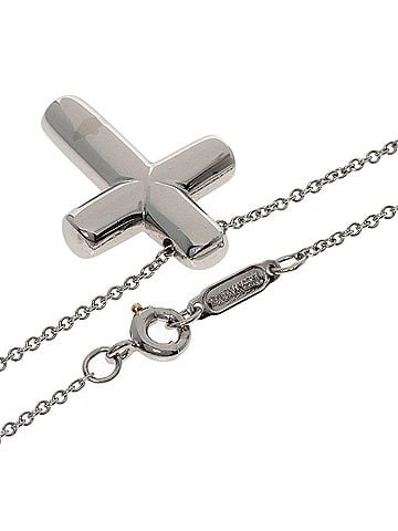 Tiffany & Co. Tiffany &amp; Co. Dots Cross Diamond Necklace, Platinum PT950, Women's. (view 2)